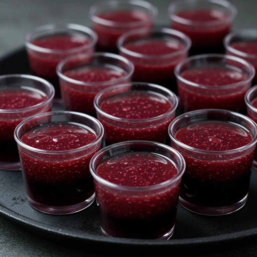 Blackberry Blaze Jelly Shots